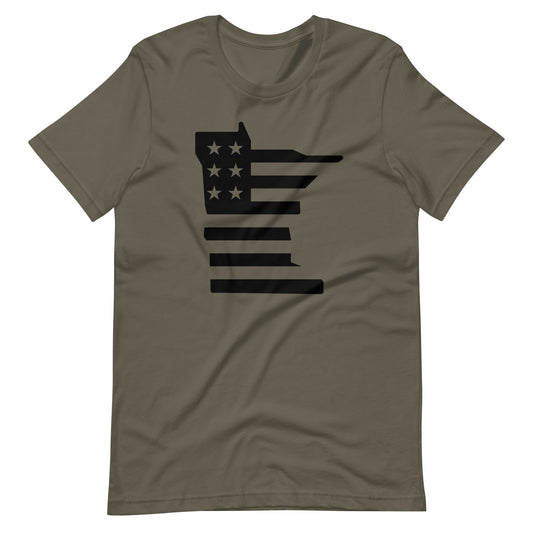 Army Green Minnesota Military Appreciation T-Shirt